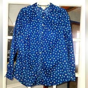 St John's Bay butterfly button down top